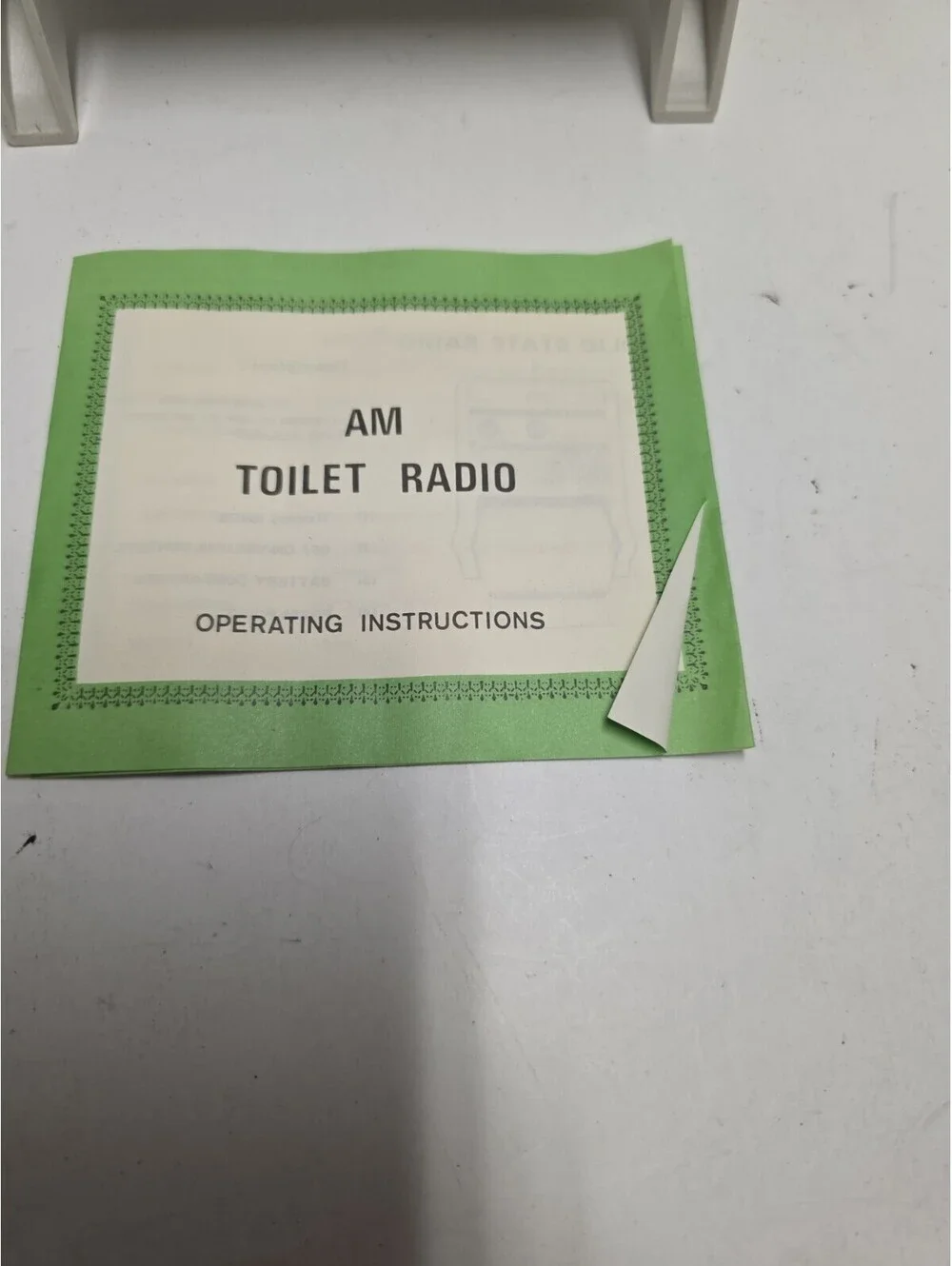 Vintage AM RADIO Toilet Paper Roll Holder/Dispenser Westminster White Bathroom